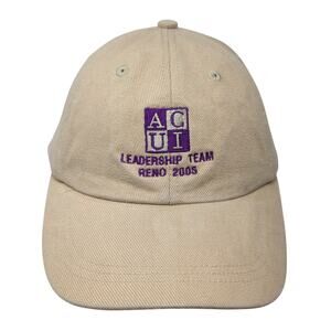 AUCI Leadership Team Reno 2005 Baseball Cap Brown One Size Adjustable Velocity
